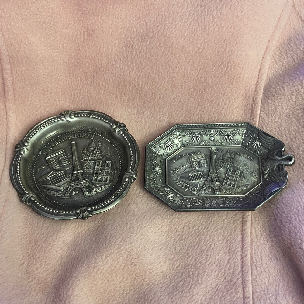 Paris Souvenir Metal Trays